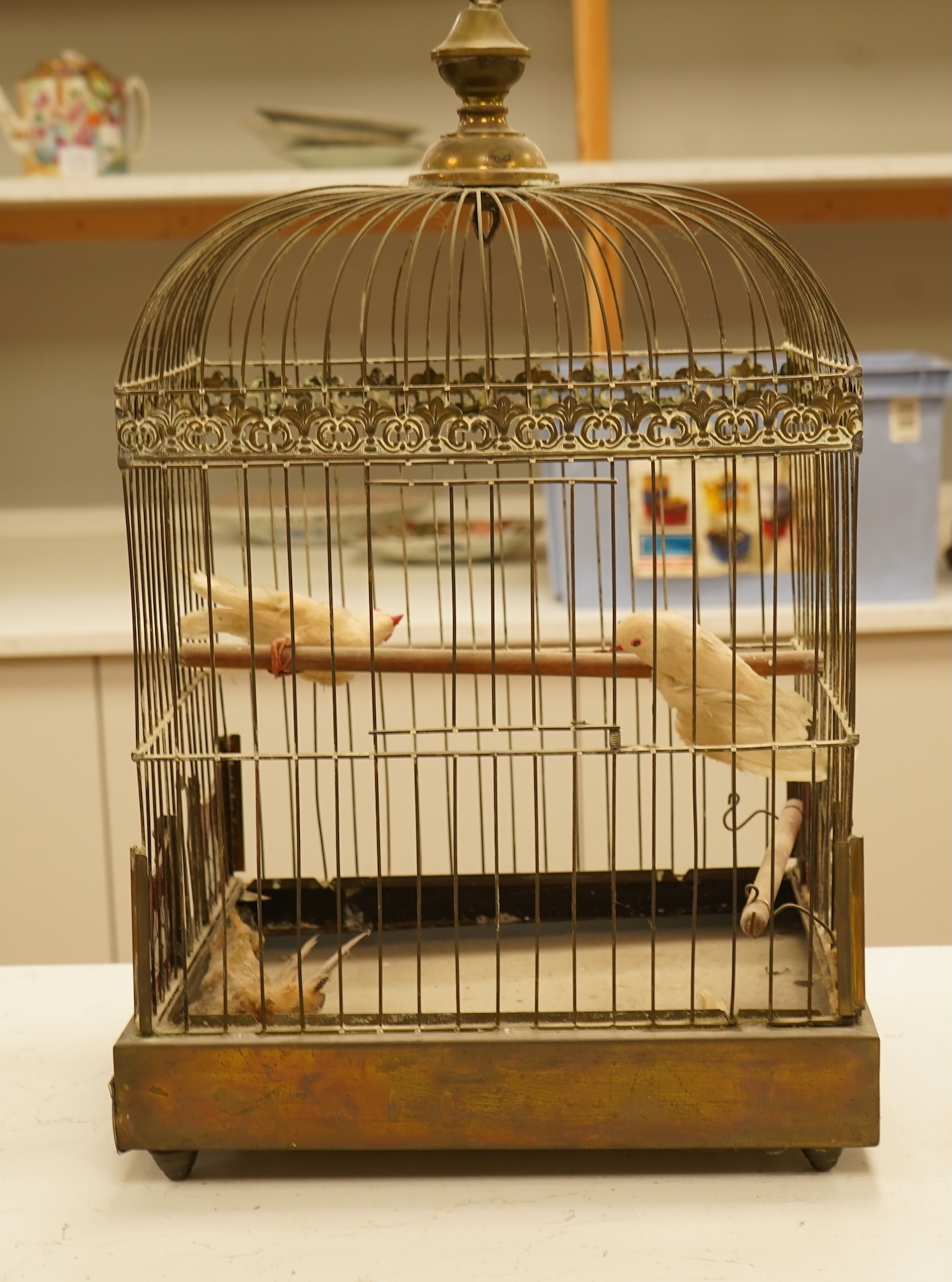 A mid 20th century birdcage, 50cm
